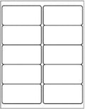 10 Up 500 Sheets Shipping Address Labels 2 in x 4 in - Bulk Value