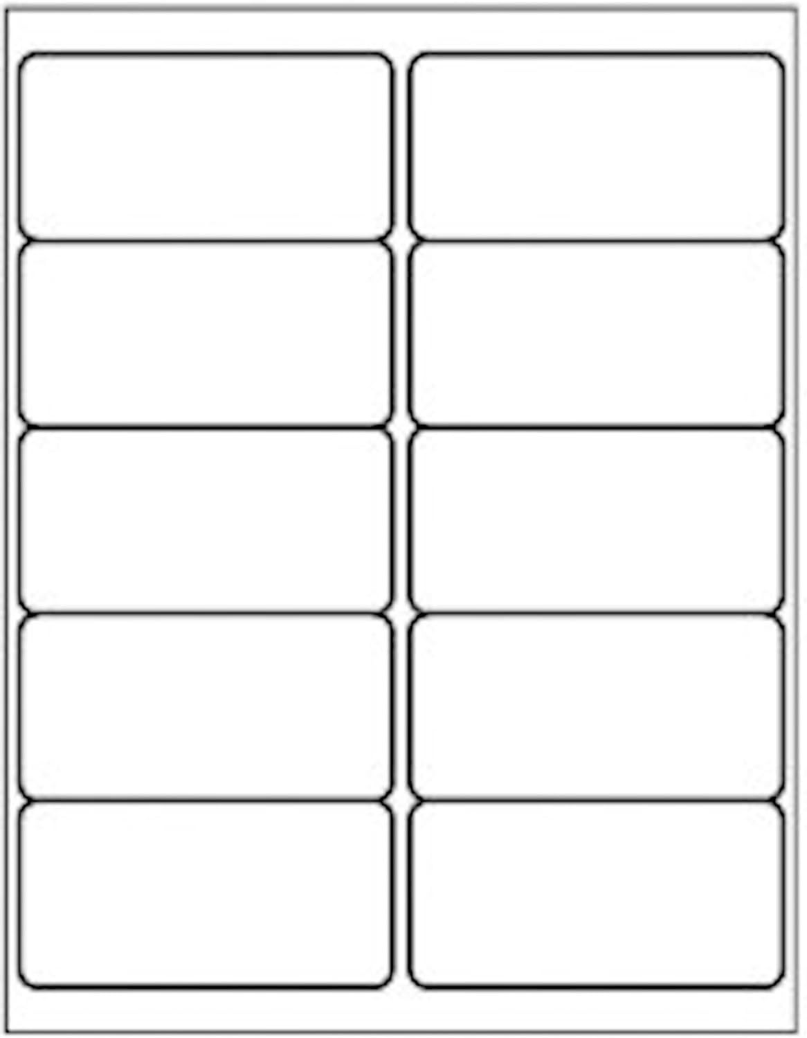 10 Up Shipping Address Labels - 500 Sheets of 2in x 4in Labels