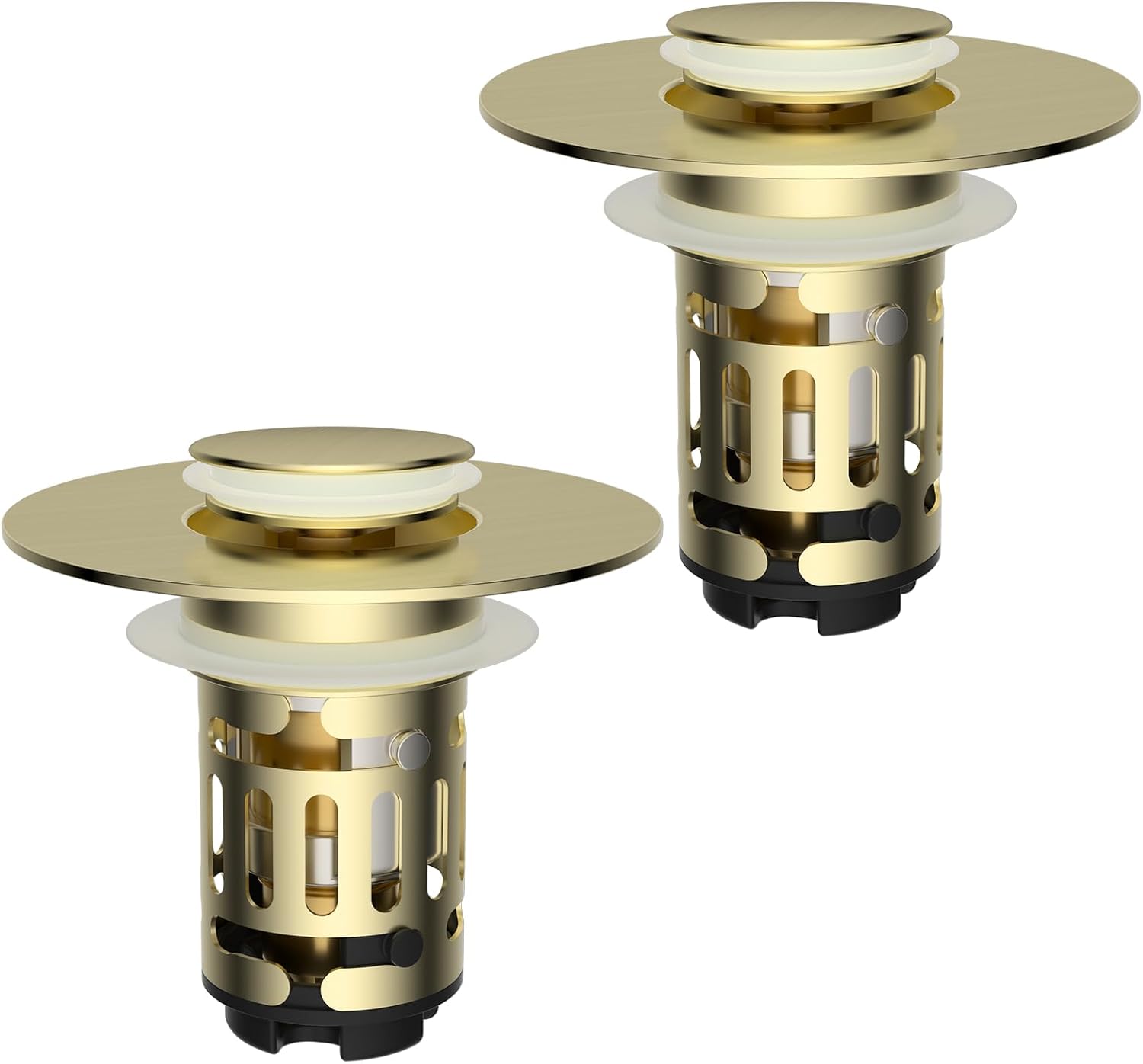 Hibbent 3 in 1 Bathroom Sink Drain Strainer for Easy Use