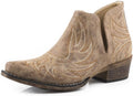 Roper Ava Laser Embossed Snip Toe Ankle Boots - Western Comfort