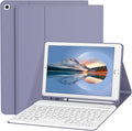 Keyboard Case for iPad 10.2 in Lavender Gray - Magnetic Detachable