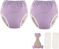 Unisex Reusable Cloth Diaper - Adjustable Snap Pocket (2 Pack)
