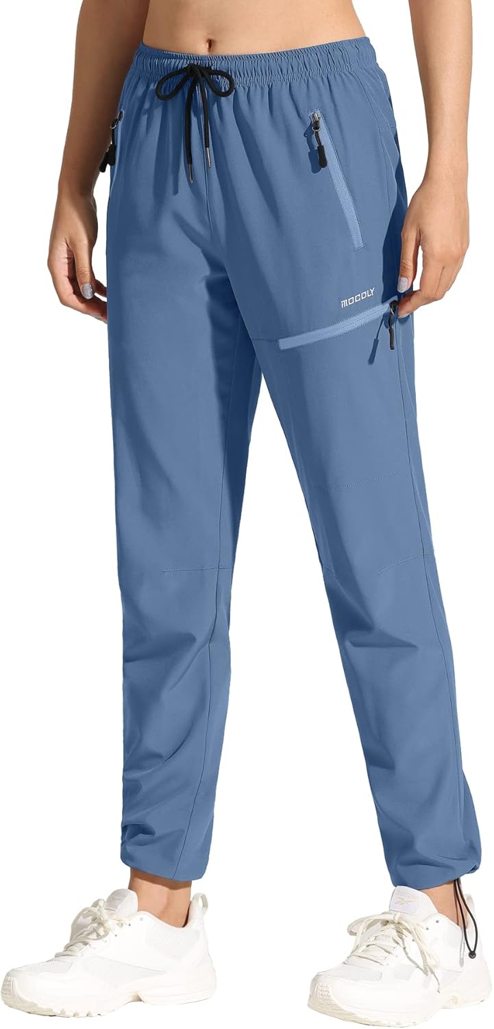 MOCOLY Women's Cargo Hiking Pants Quick Dry Lightweight Outdoor