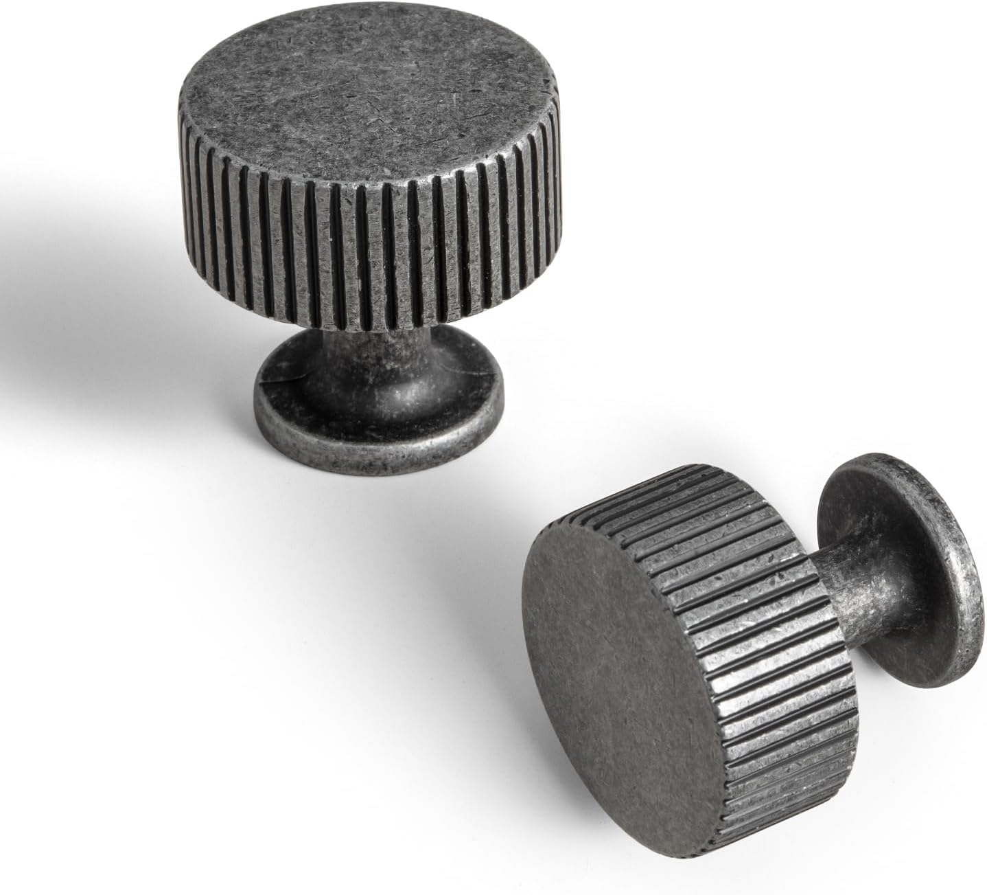 Goo-Ki Vintage Weathered Nickel Zinc Alloy Cabinet Knob Set