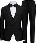 Men's Slim Fit 5-Piece Suit Set with Stretch - Jacket, Vest, Pants