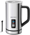 Secura Milk Frother Electric Stainless Steel - Large Capacity Foam