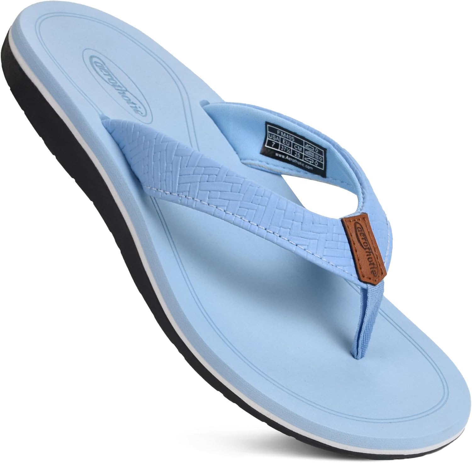 AEROTHOTIC Womens Flip Flops with Arch Support for Comfort