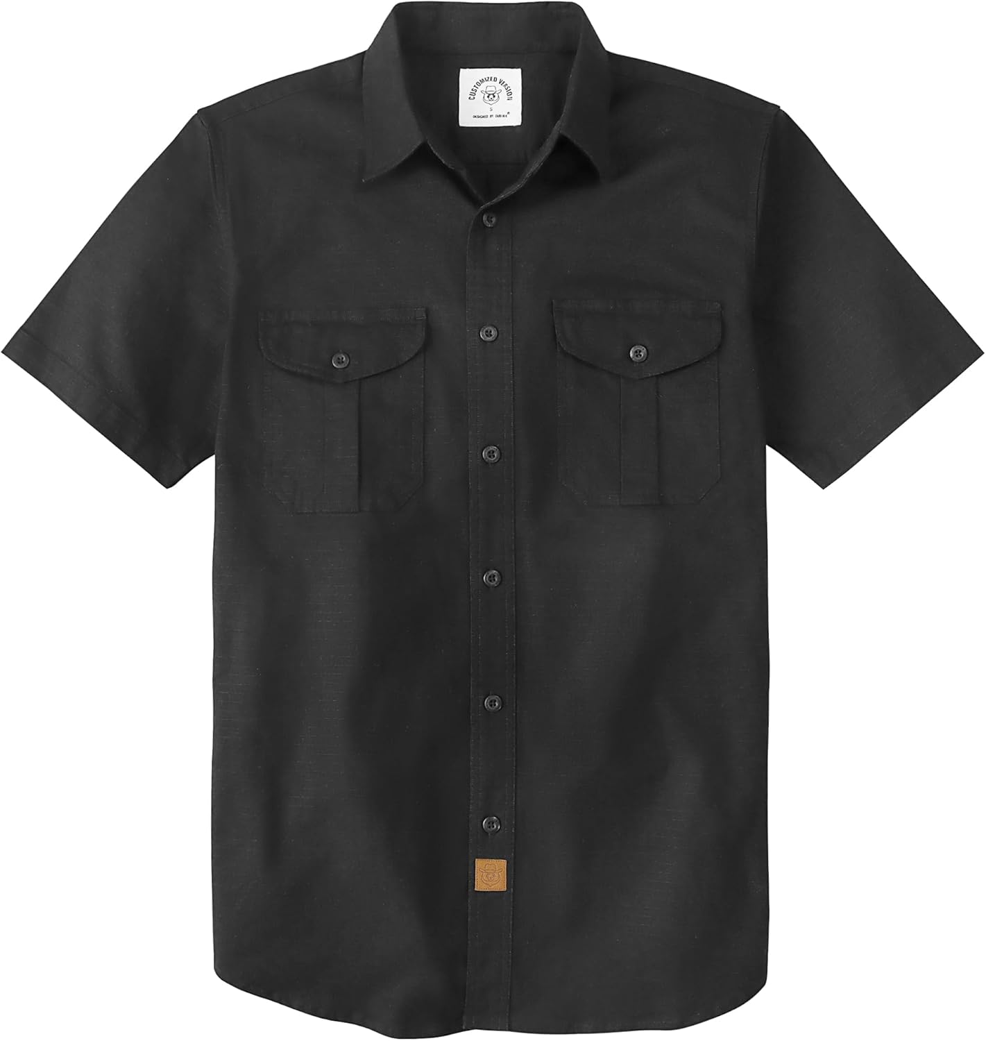 Dubinik Mens Short Sleeve Button Down Shirts for Casual Wear