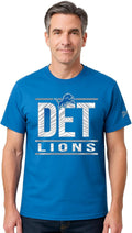 Zubaz NFL Men's Short Sleeve Team Graphic T-Shirt - Goal Line Style do
