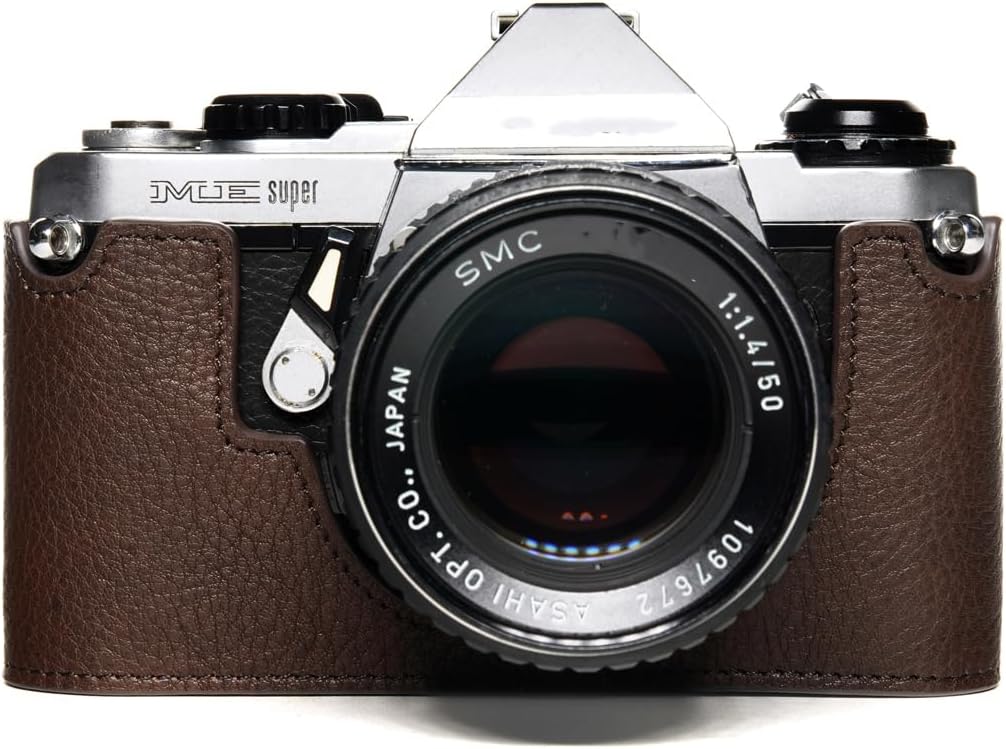 Handmade Genuine Real Leather Half Camera Case for Pentax ME