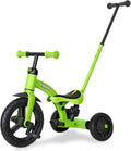 KRIDDO 4-in-1 Kids Tricycle for 18 Month to 3 Years - Adjustable Green