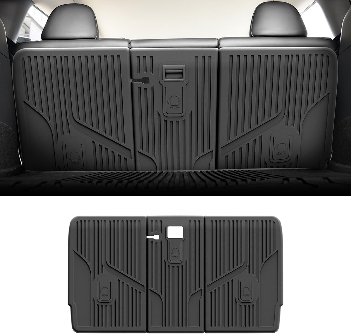 LASFIT Premium Extra Thick Rear Seat Back Covers for Tesla Model Y