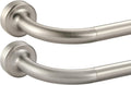 Brushed Nickel Disc Curtain Rods for Stylish Window Treatment