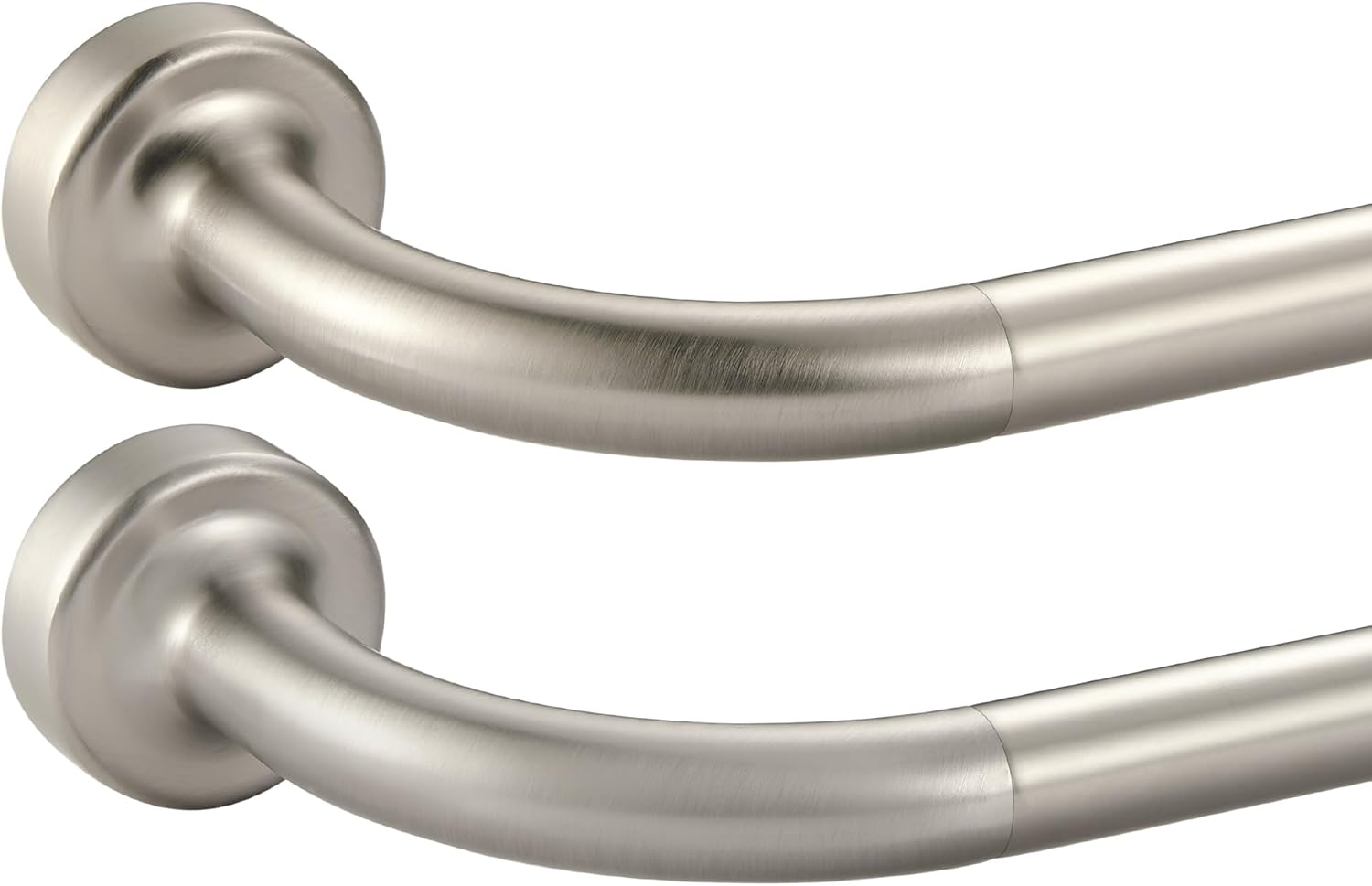 Brushed Nickel Disc Curtain Rods for Stylish Window Drapery