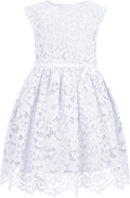Girls A-Line Lace Party Dress for Weddings and Special Events