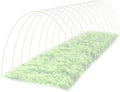 60 Pcs Garden Hoops for Raised Beds - Durable Fiberglass Grow Tunnel
