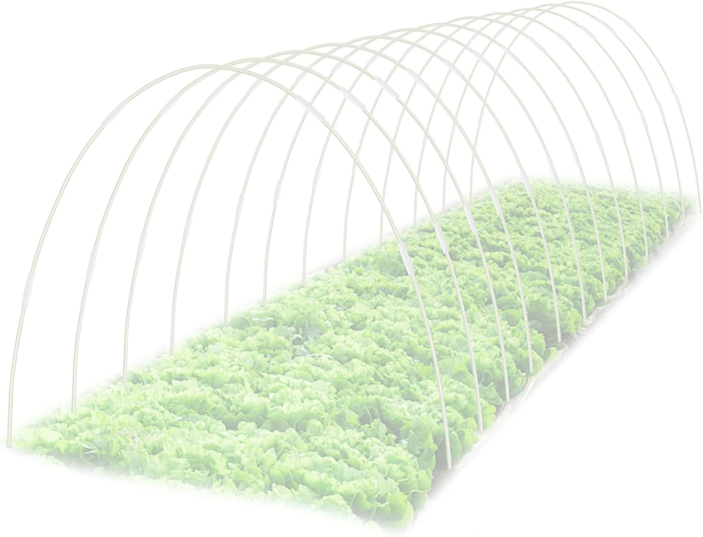 60 Pcs Garden Hoops Kit for Raised Beds and Plant Support