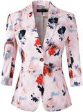 Beninos Womens Blazers 3/4 Sleeve Lightweight Office Work Blazer cut