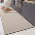 Color&Geometry Kitchen Runner Rug 17x71 - Non Slip Washable Khaki