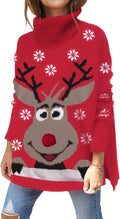 LILLUSORY Women's Turtleneck Oversized Sweater - Cozy (Style LYS2)