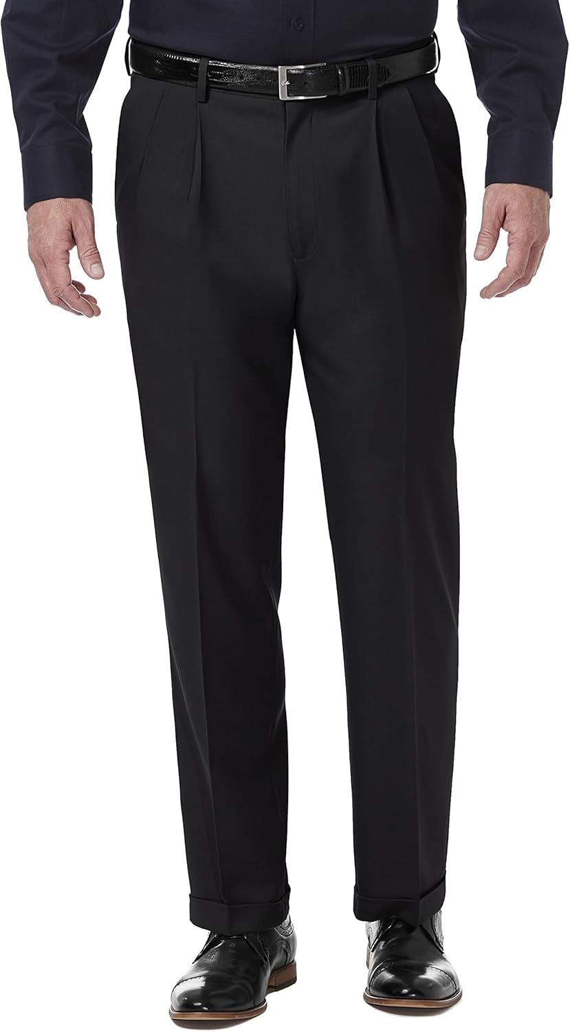 Haggar Men's Premium Comfort Classic Fit Pleat Front Pant Review