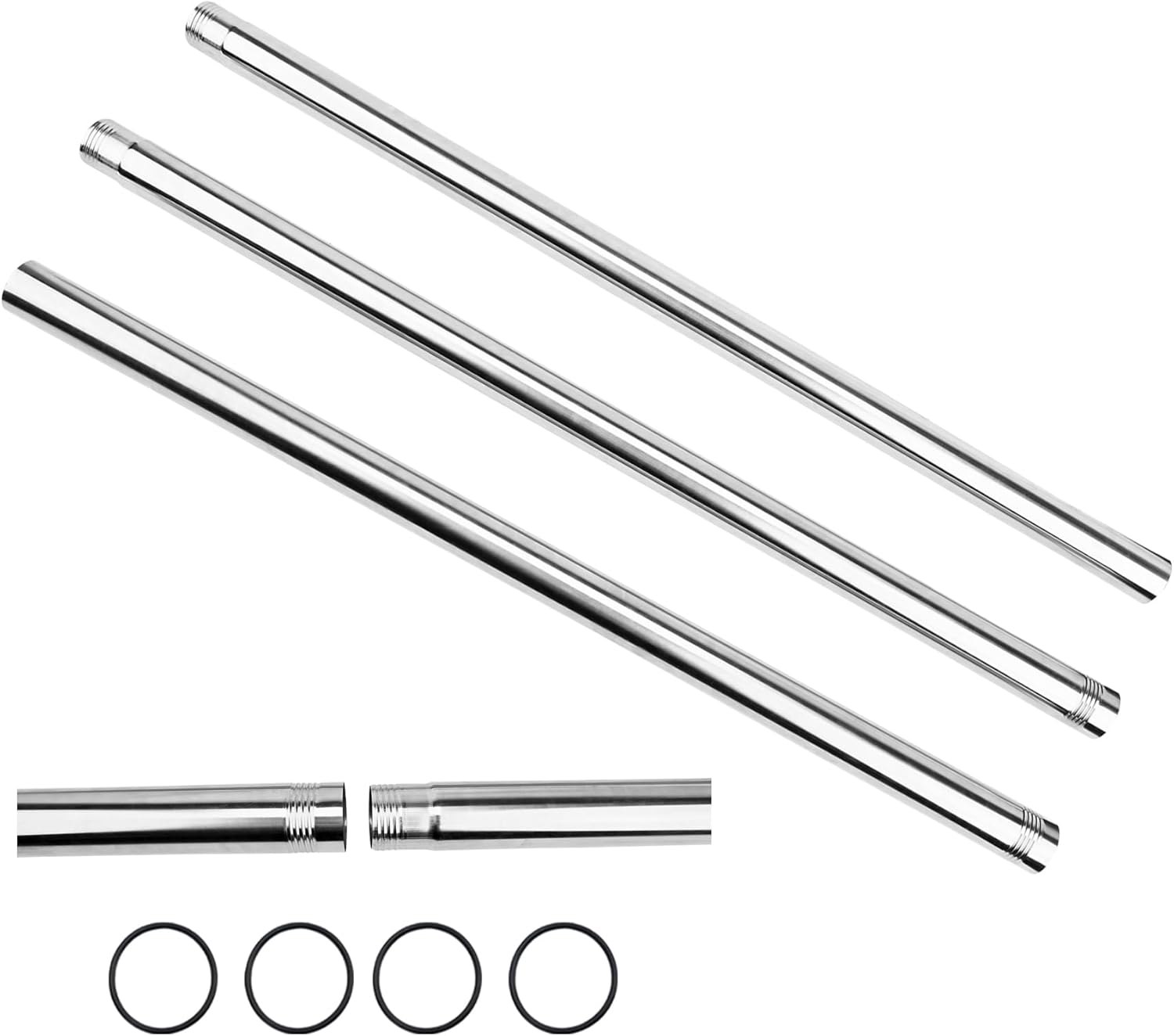 118in Stainless Steel Backdrop Crossbar for Photo Studio Use