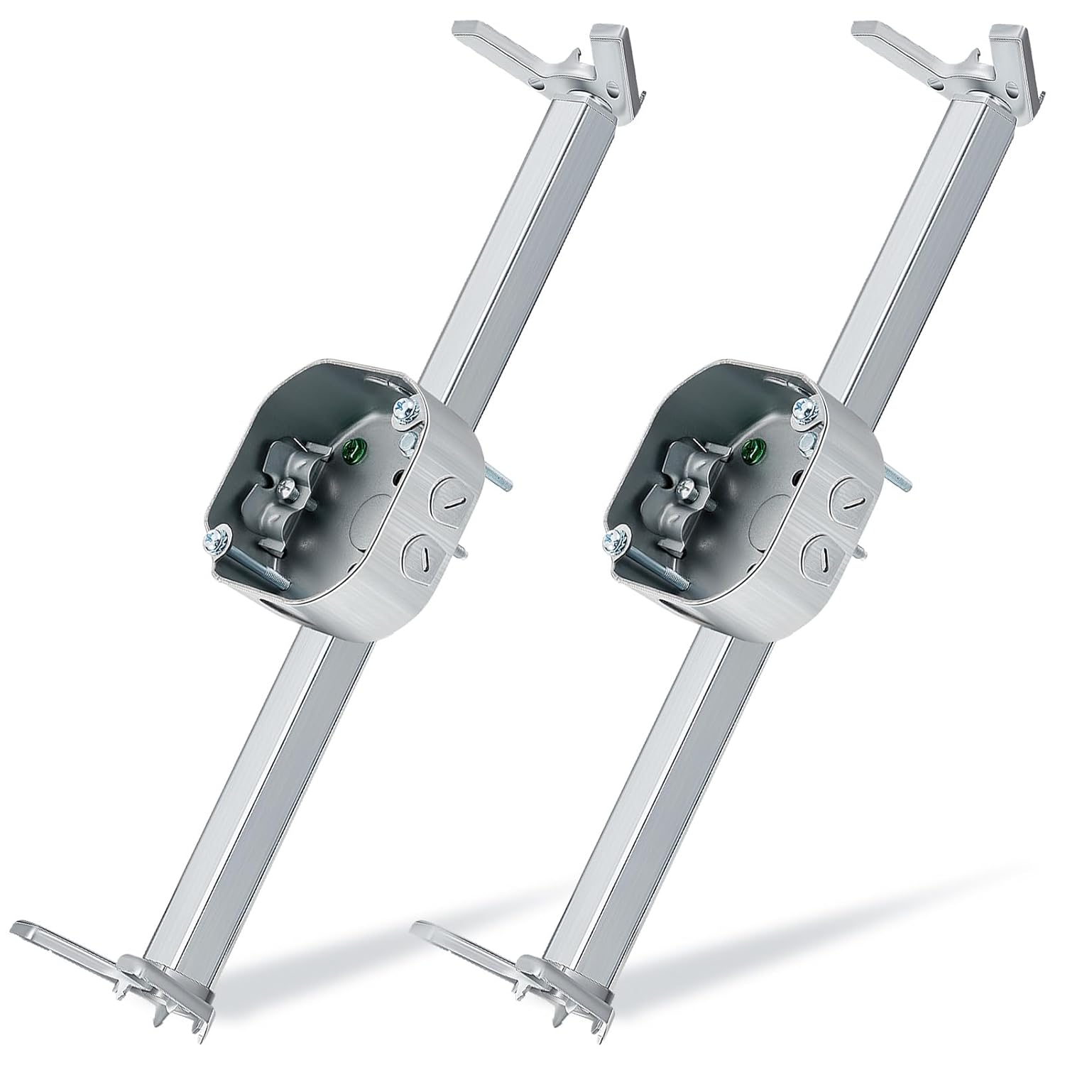 Adjustable Fan Electrical Box Brace for Ceiling Fans and Lights