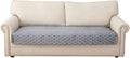 Sectional Couch Cover Light Gray 36in x 82in - Velvet Slipcover