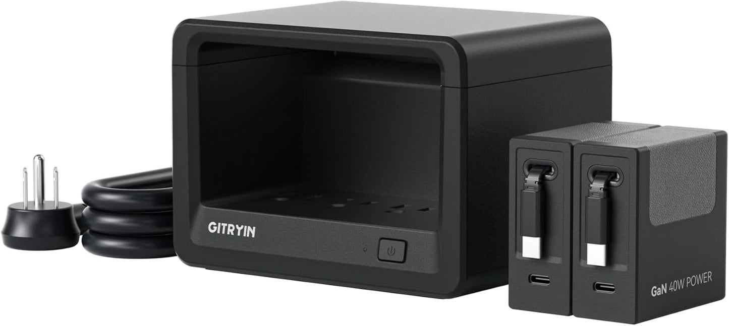 10-in-1 Desktop Charging Station with Retractable Chargers