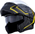 Modular Full Face Helmet by 1Storm for Motorcycling with Dual Visors