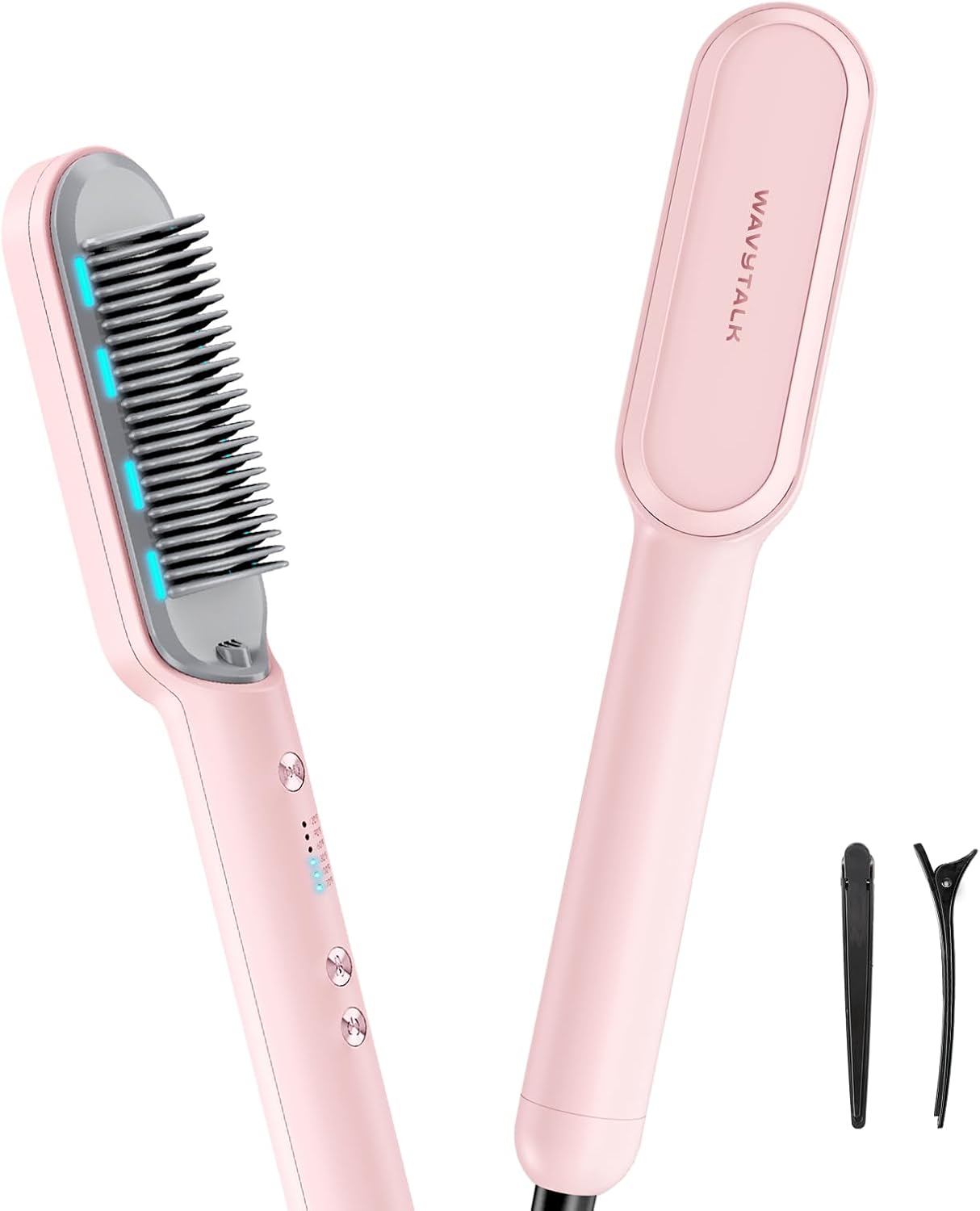 Wavytalk Hair Straightener Brush for Effortless Styling at Home