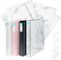 Yoobi 1 in Marble Binder & 8-Tab Divider Set - 4-Pack, Colorful