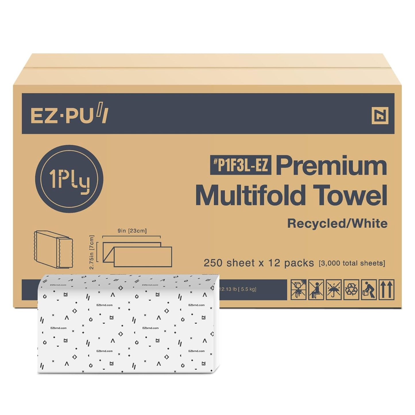EZ-Pull Premium Recycled 1ply MULTIFOLD Paper Towels Review