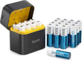 Rechargeable AA Batteries Lithium 24 Pack with Charger - High Capacity