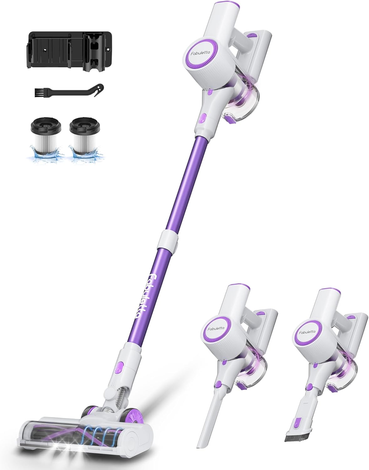 FABULETTA Cordless Vacuum Cleaner: Powerful 30KPa Suction