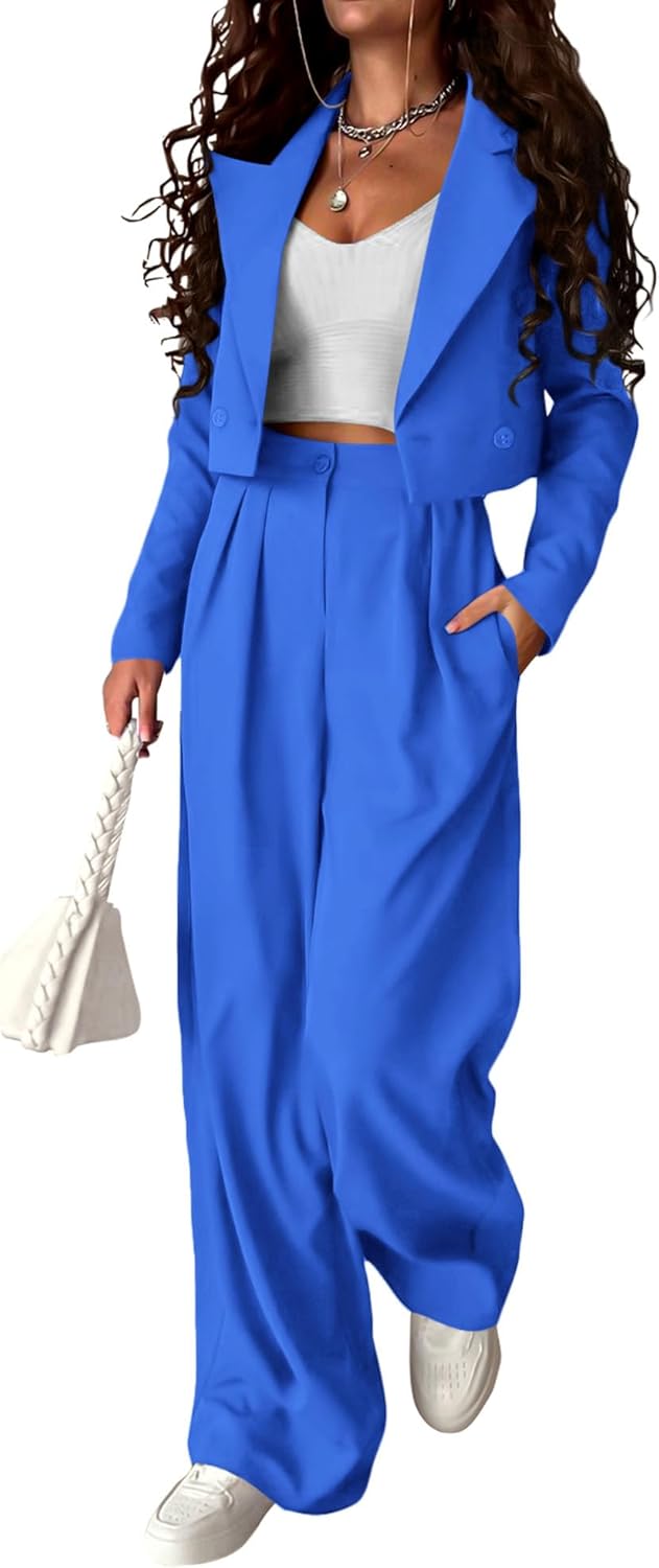 KIRUNDO Business Casual Outfits for Women: Stylish 2 Piece Set