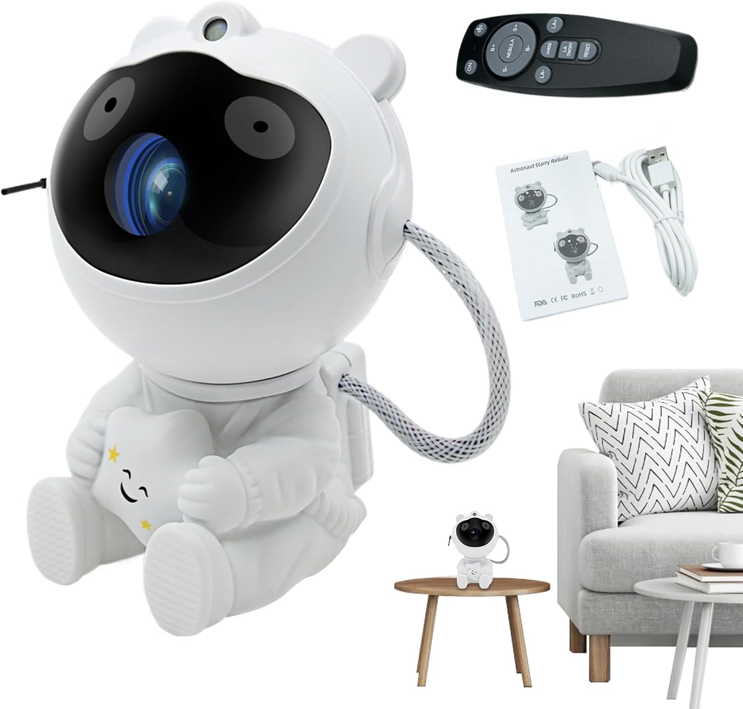 Starry Astronaut Projector Lamp