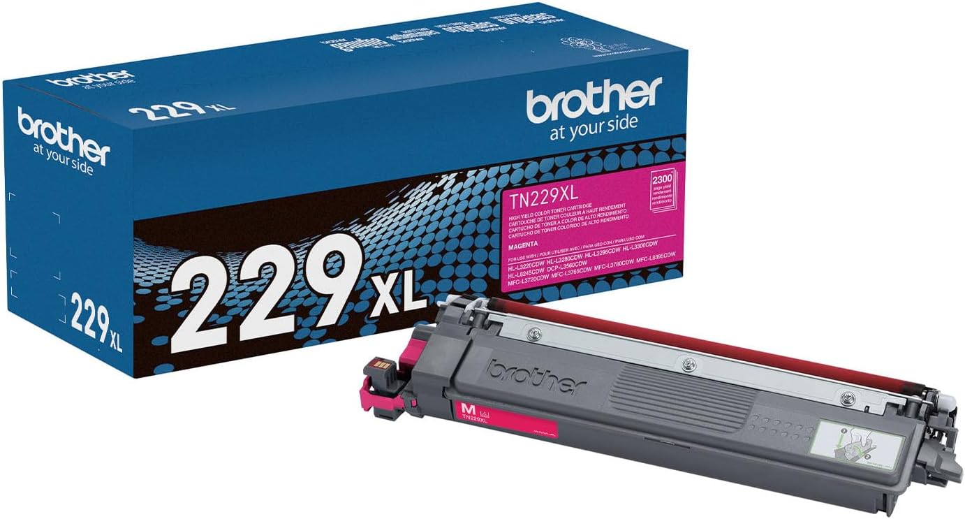 Brother TN229XLM Magenta High Yield Toner - 2,300 Pages