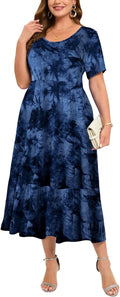 LARACE Plus Size Summer Maxi Dress L-6XL - Comfortable Flowy Fit
