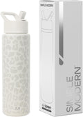 Simple Modern Water Bottle with Straw Lid - Insulated 30oz Cream