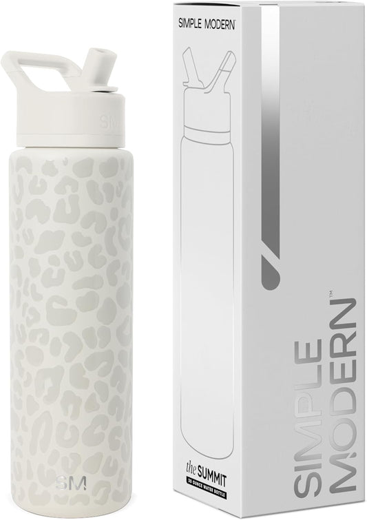 Simple Modern 30oz Water Bottle with Straw Lid for Sports Gym