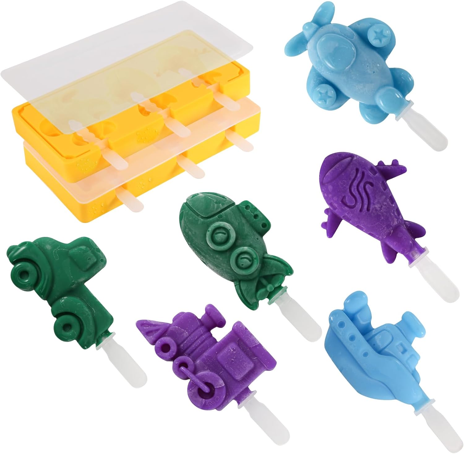 Reusable Silicone Popsicle Mold Set