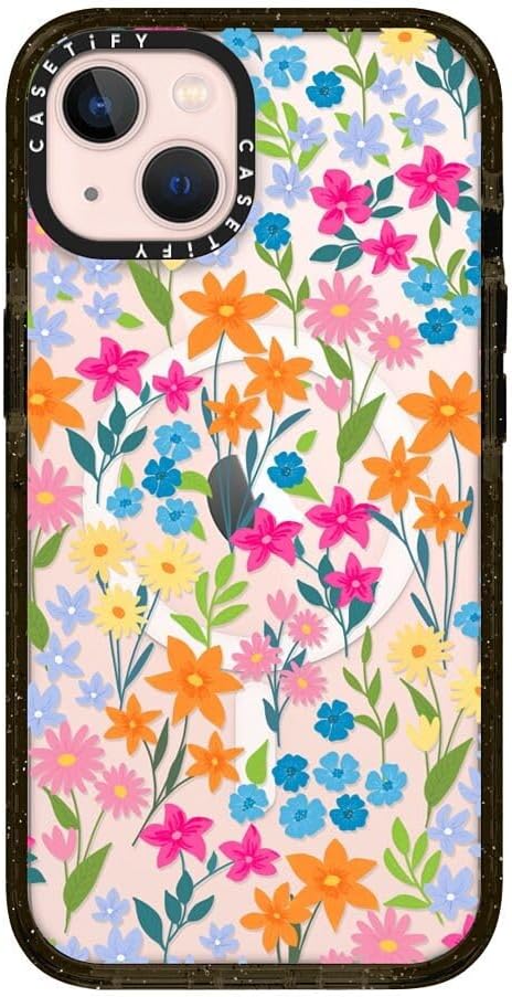 CASETiFY Impact iPhone 13 Case with Daisy Floral Pattern Design