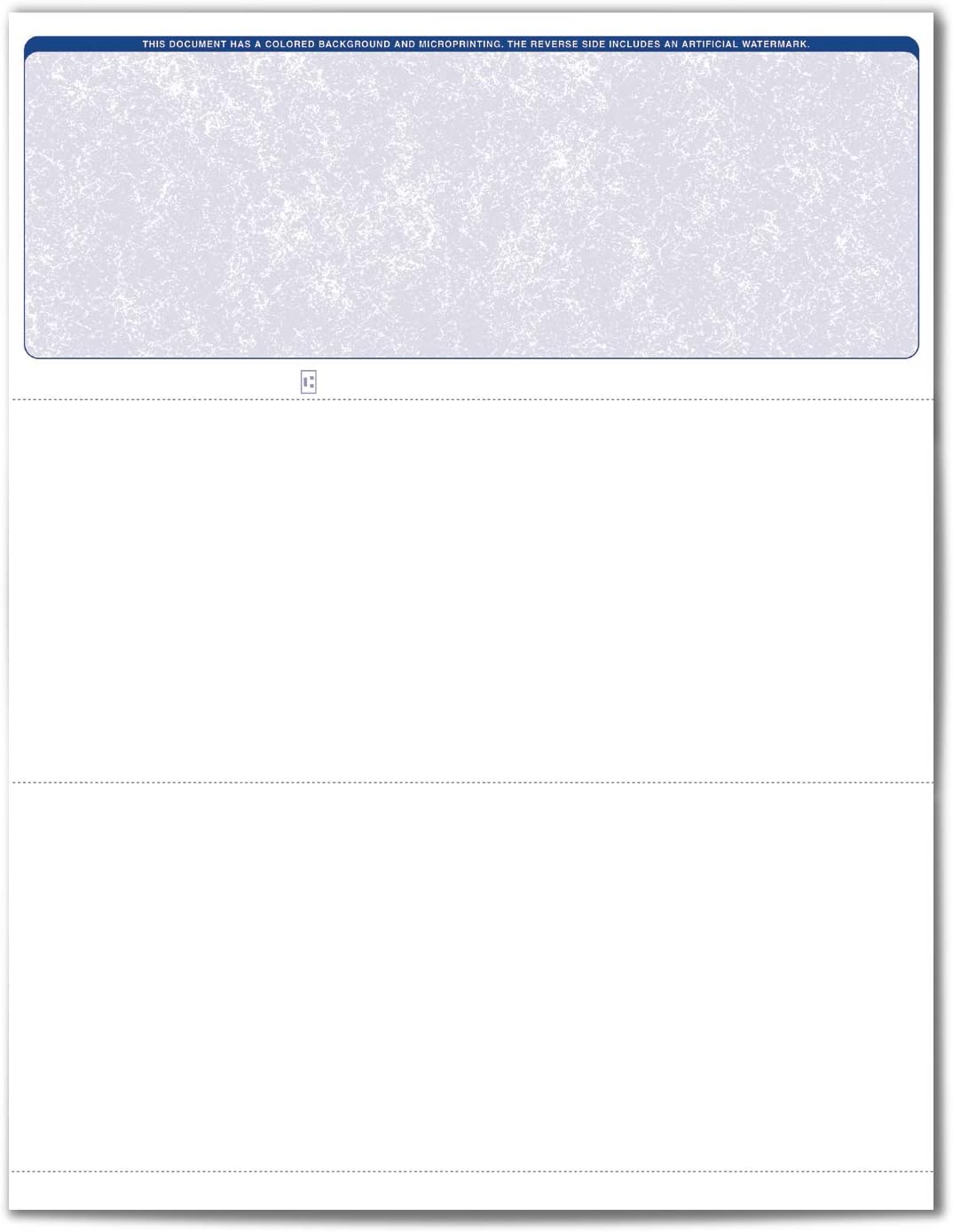 VersaCheck ValueChex 500 Blank Business Voucher Checks - Blue Classic