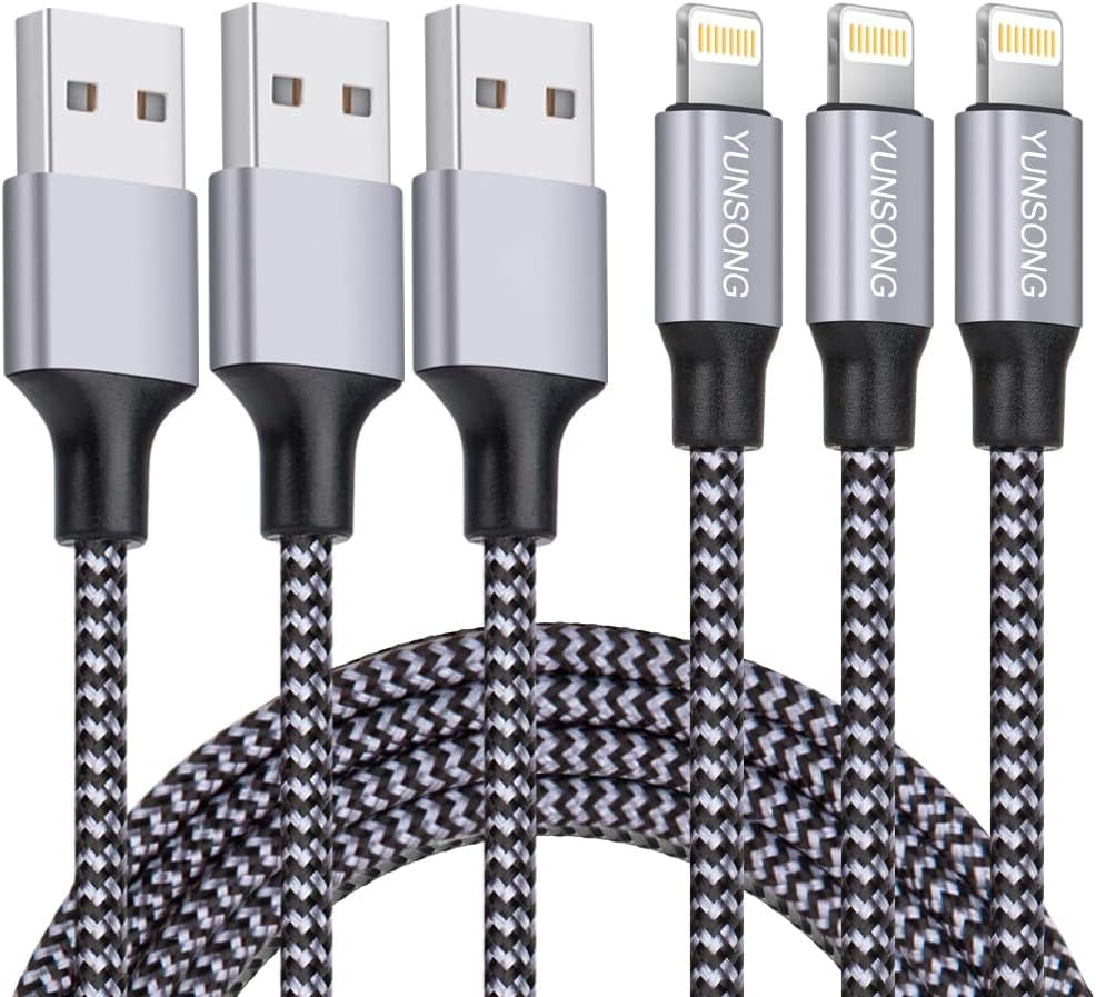 YUNSONG MFi Certified Fast Charging Lightning Cable Trio!