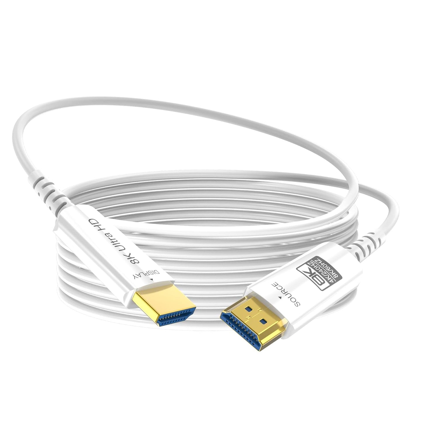 8K Fiber Optic HDMI Cable 65 FT for Ultimate Viewing Experience