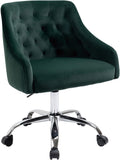 ATTICA Velvet Office Chair: Height-Adjustable Comfort