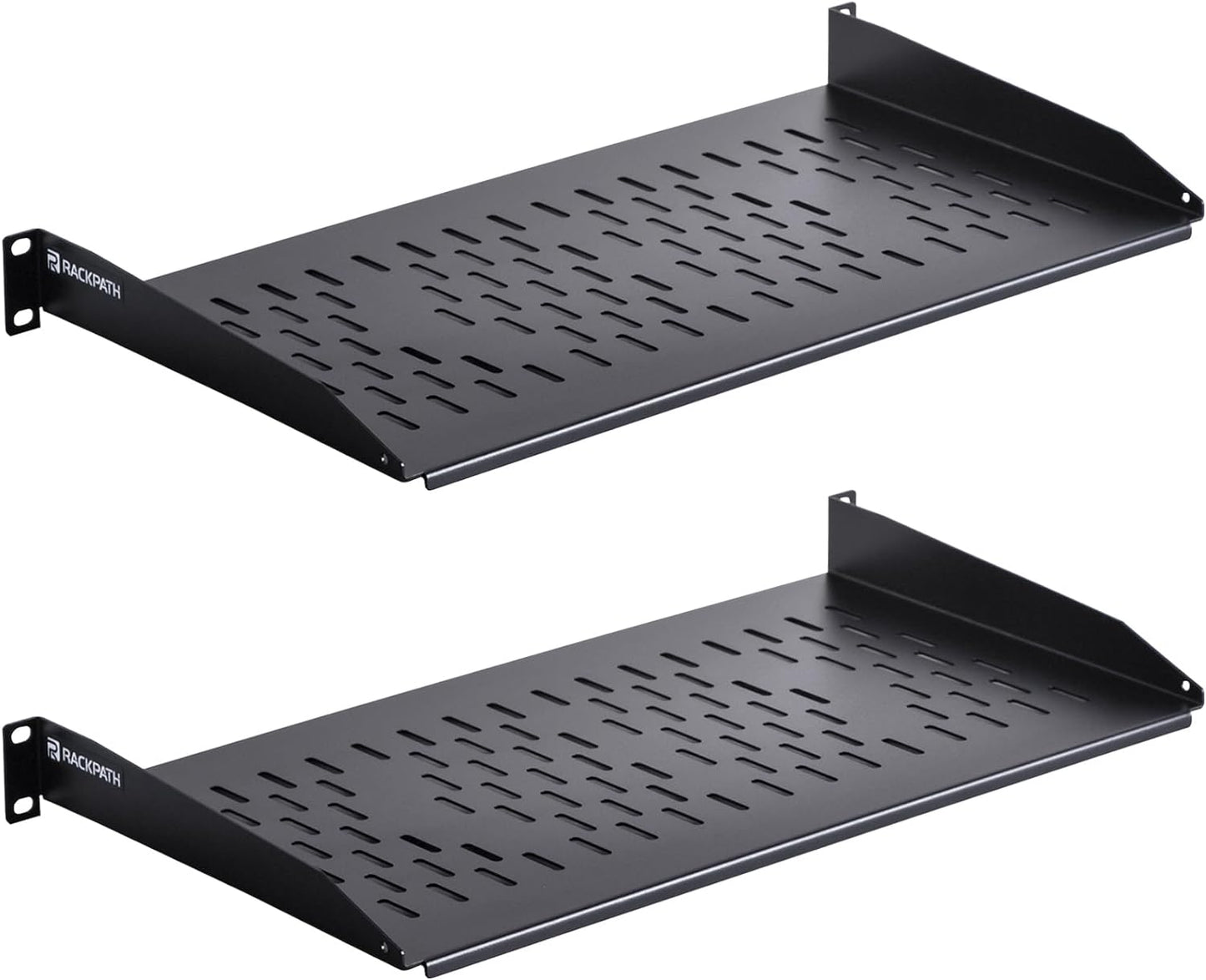 RackPath 1U Cantilever Universal Rack Shelf for AV/Network Use