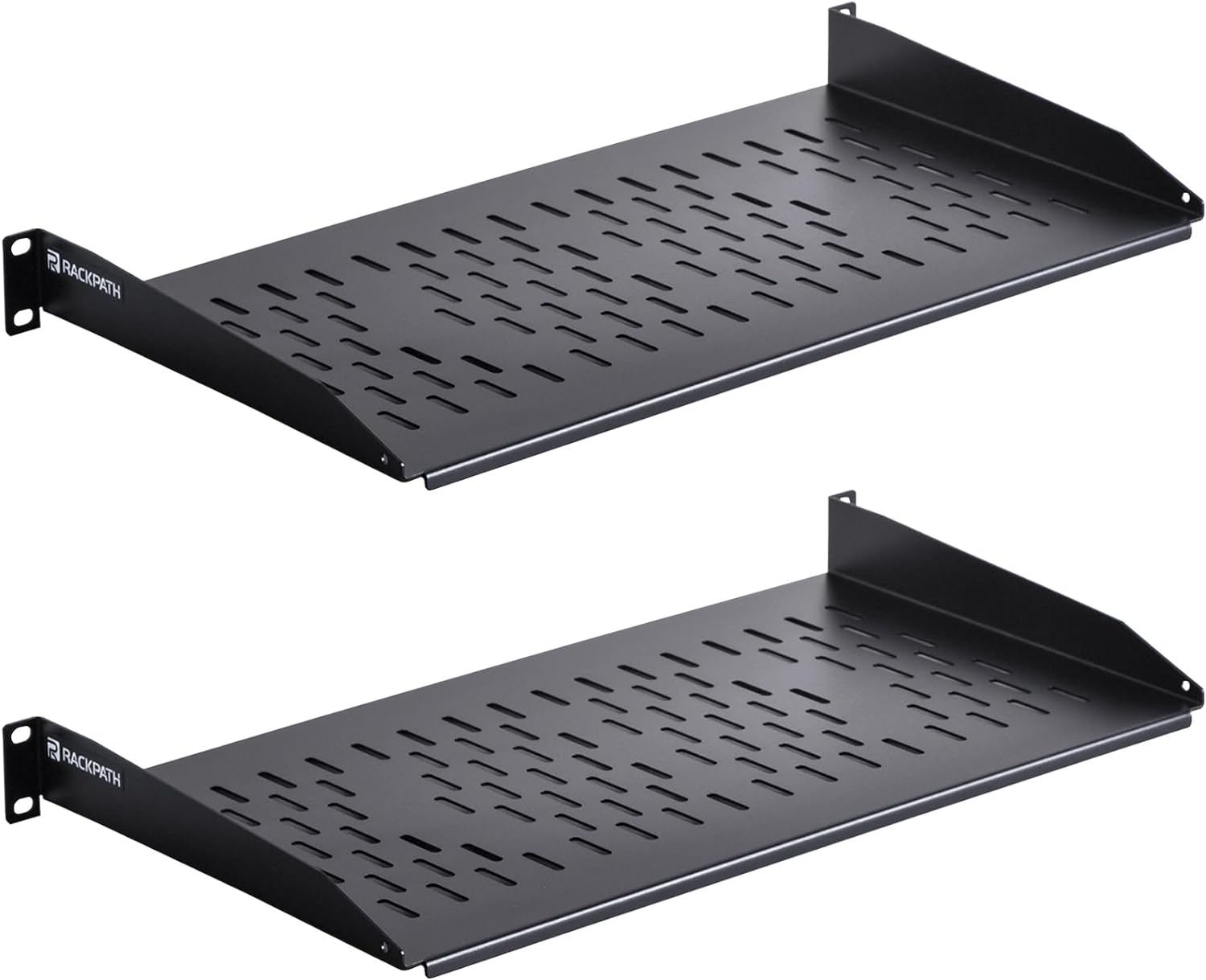 RackPath 1U Cantilever Universal Rack Shelf for AV/Network Use