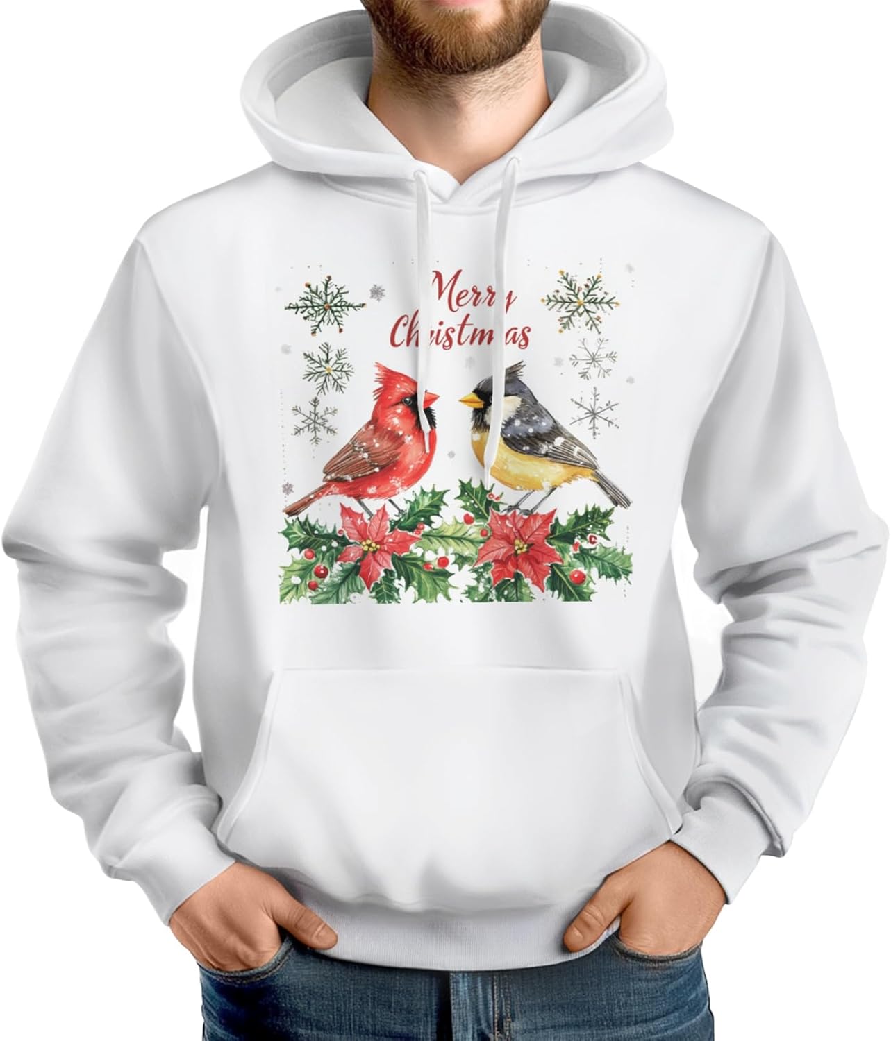 Red Bird Watcher Hoodie by Pynnlts